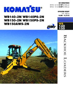 Komatsu WB150AWS-2N Specifications