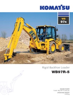 Komatsu WB97R-5 Specifications