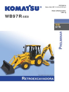 Komatsu WB97R-5E0 Specifications