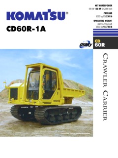 Komatsu CD60R-1A Specifications