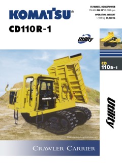 Komatsu CD110R-1 Specifications