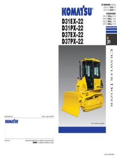 Komatsu D31PX-22 Specifications