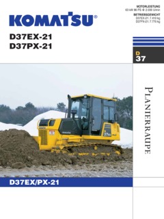 Komatsu D37EX-21 Specifications