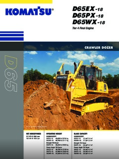 Komatsu D65PX-18 Specifications