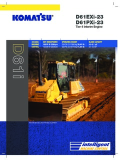 Komatsu D61EXi-23 Specifications