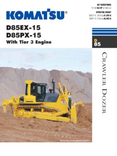 Komatsu D85EX-15 Specifications