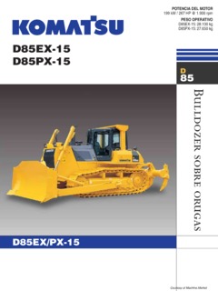 Komatsu D85EX-15 Specifications