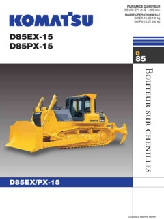 Komatsu D85EX-15 Specifications