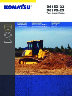 Komatsu D61EX-23 Specifications
