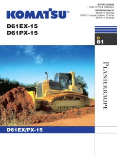 Komatsu D61EX-15 Specifications