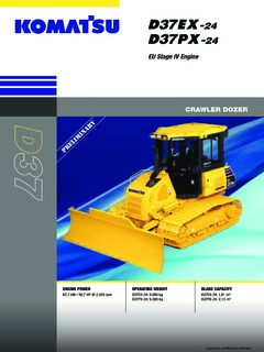 Komatsu D37EX-24 Specifications