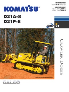 Komatsu D21P-8 Specifications