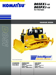 Komatsu D85PXi-18 Specifications