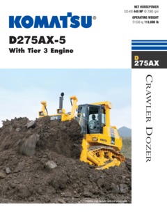 Komatsu D275AX-5 Specifications