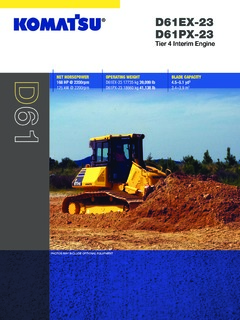 Komatsu D61EX-23 Specifications