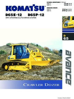 Komatsu D65P-12 Specifications