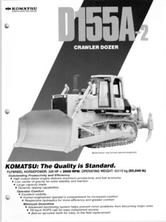 Komatsu D155A-2 Specifications