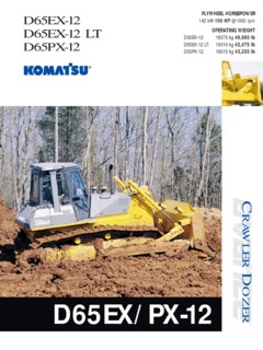 Komatsu D65EX-12 LT Specifications
