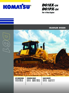 Komatsu D61EX-24 Specifications