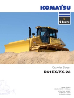 Komatsu D61EX-23 Specifications