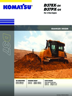Komatsu D37EX-24 Specifications