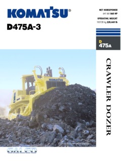 Komatsu D475A-3 Specifications