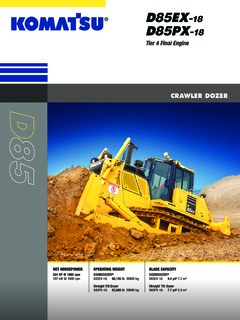 Komatsu D85PX-18 Specifications