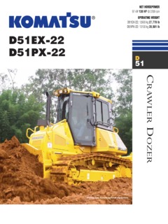 Komatsu D51EX-22 Specifications