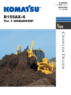 Komatsu D155AX-6 Specifications
