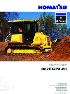 Komatsu D37PX-23 Specifications