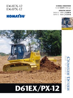 Komatsu D61PX-12 Specifications