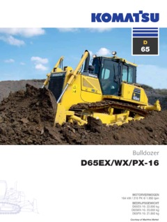 Komatsu D65WX-16 Specifications