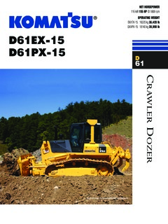 Komatsu D61EX-15 Specifications
