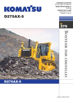 Komatsu D275AX-5 Specifications