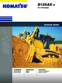 Komatsu D155AX-8 Specifications