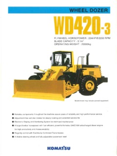 Komatsu WD420-3 Specifications