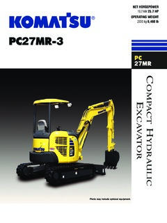 Komatsu PC27MR-3 Specifications