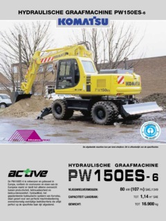 Komatsu PW150ES-6 Specifications
