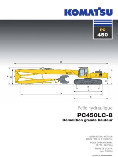 Komatsu PC450LC-8 Specifications