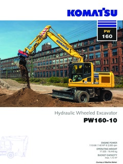 Komatsu PW160-10 Specifications