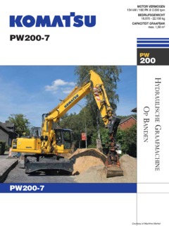 Komatsu PW200-7 Specifications