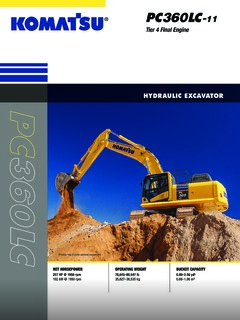 Komatsu PC360LC-11 Specifications
