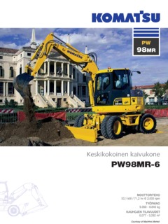 Komatsu PW98MR-6 Specifications