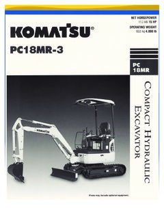 Komatsu PC18MR-3 Specifications