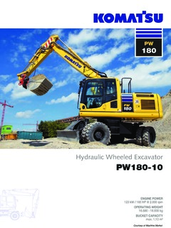 Komatsu PW180-10 Specifications