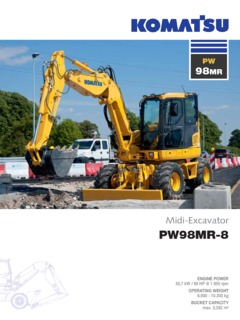 Komatsu PW98MR-8 Specifications