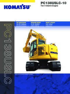 Komatsu PC138USLC-10 Specifications