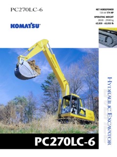 Komatsu PC270LC-6 Specifications