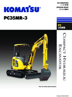 Komatsu PC35MR-3 Specifications
