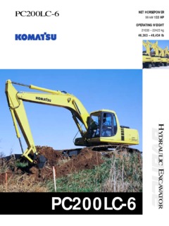 Komatsu PC200LC-6 Specifications